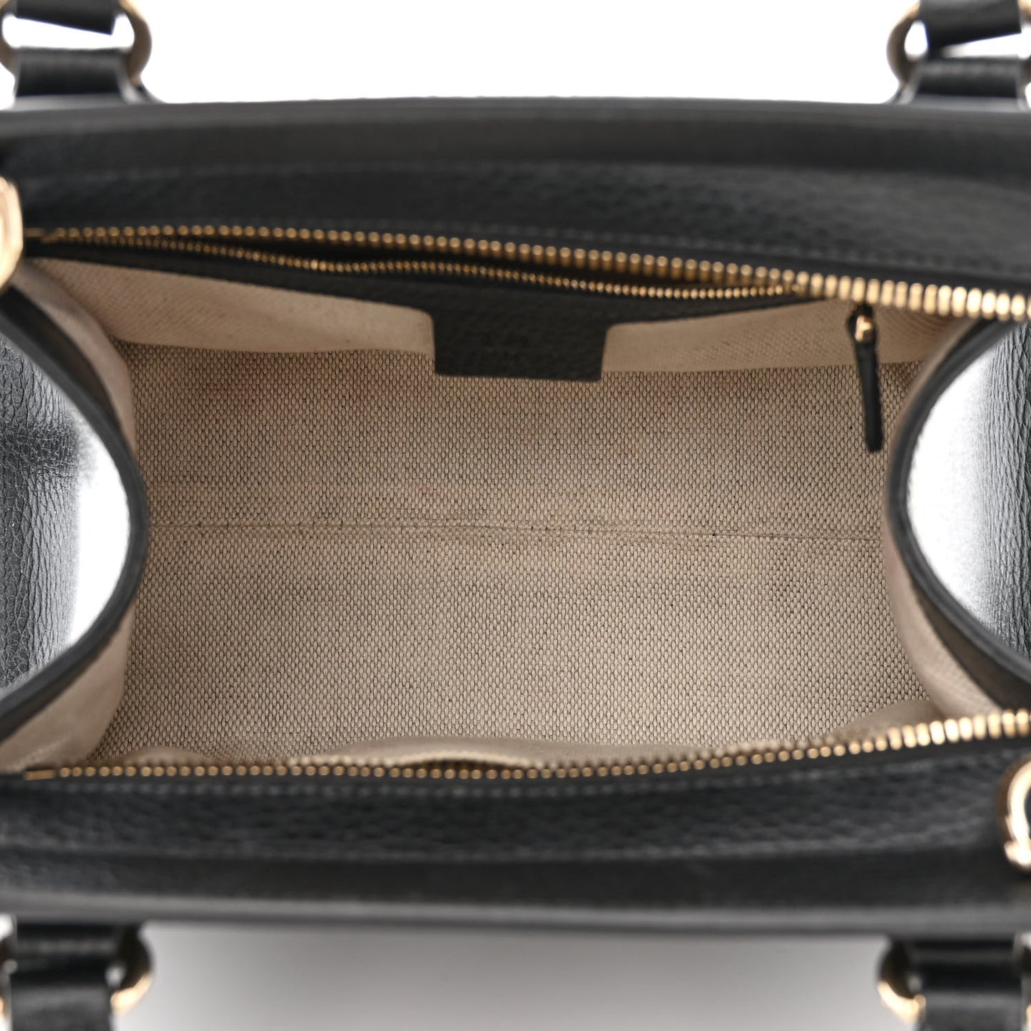 Dollar Calfskin Medium Soho Top Handle Satchel Black