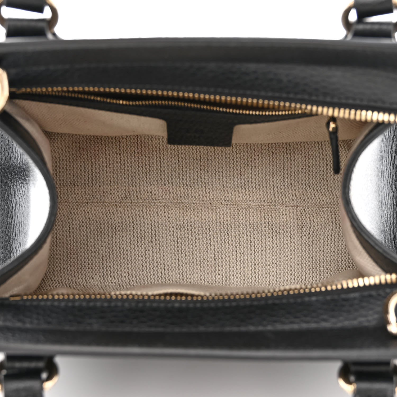 Gucci Dollar Calfskin Medium Soho Top Handle Satchel Black 5 of 11