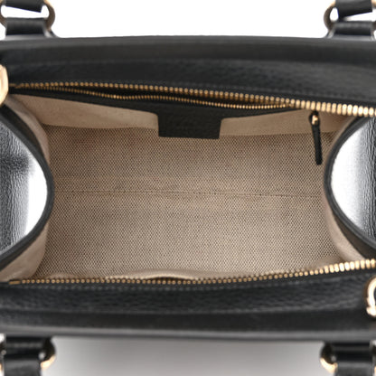 Gucci Dollar Calfskin Medium Soho Top Handle Satchel Black 5 of 11