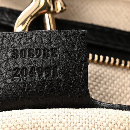 Gucci Pebbled Calfskin Medium Soho Chain Shoulder Bag Black 7 of 13