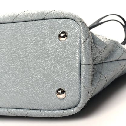 Chanel Grained Calfskin Shopping Fever Tote Grey Black 11 of 15