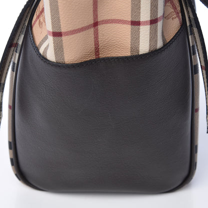 Burberry Haymarket Check Small Canterbury Tote Chocolate 13 of 13