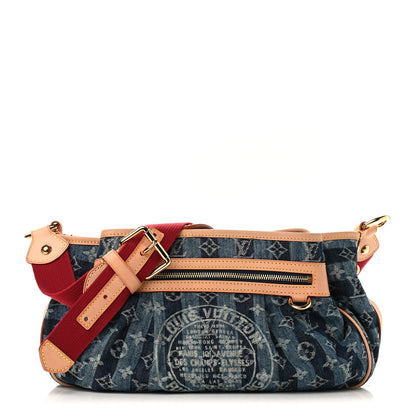 Louis Vuitton Denim Raye Porte Epaule MM 1 of 9