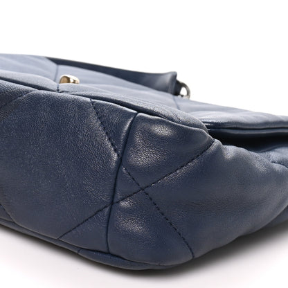 Chanel Goatskin Quilted Medium Chanel 19 Flap Navy Blue 9 of 9