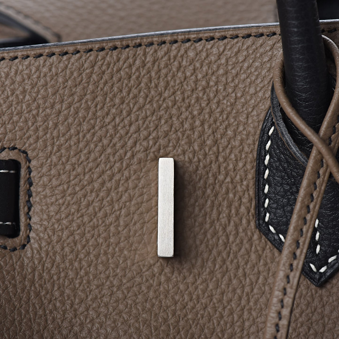 Togo Horseshoe Birkin 30 Black Etoupe