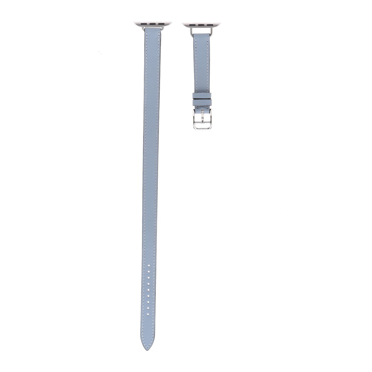 Swift 41mm Apple Watch Attelage Double Tour Band Bleu Lin