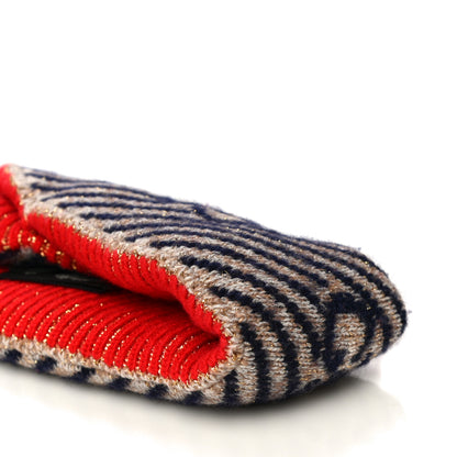Gucci Wool Headband L Red Beige Blue 7 of 7