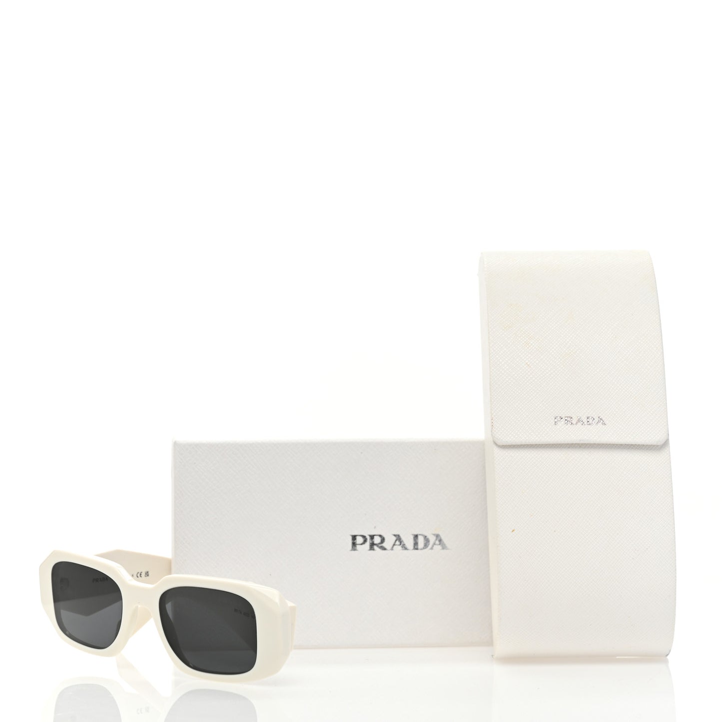 Acetate Symbole Sunglasses SPR 17W White