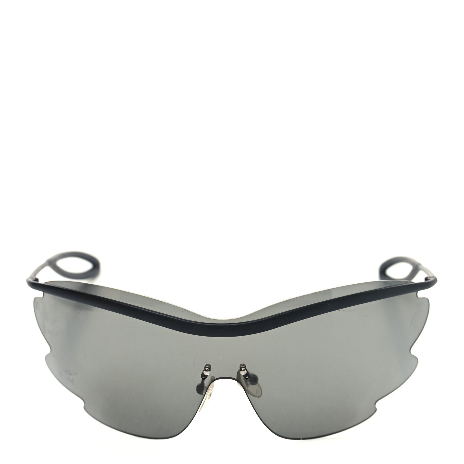 Louis Vuitton Metal Bohemian Vuittony Mask Sunglasses Z1227U Black 2 of 8