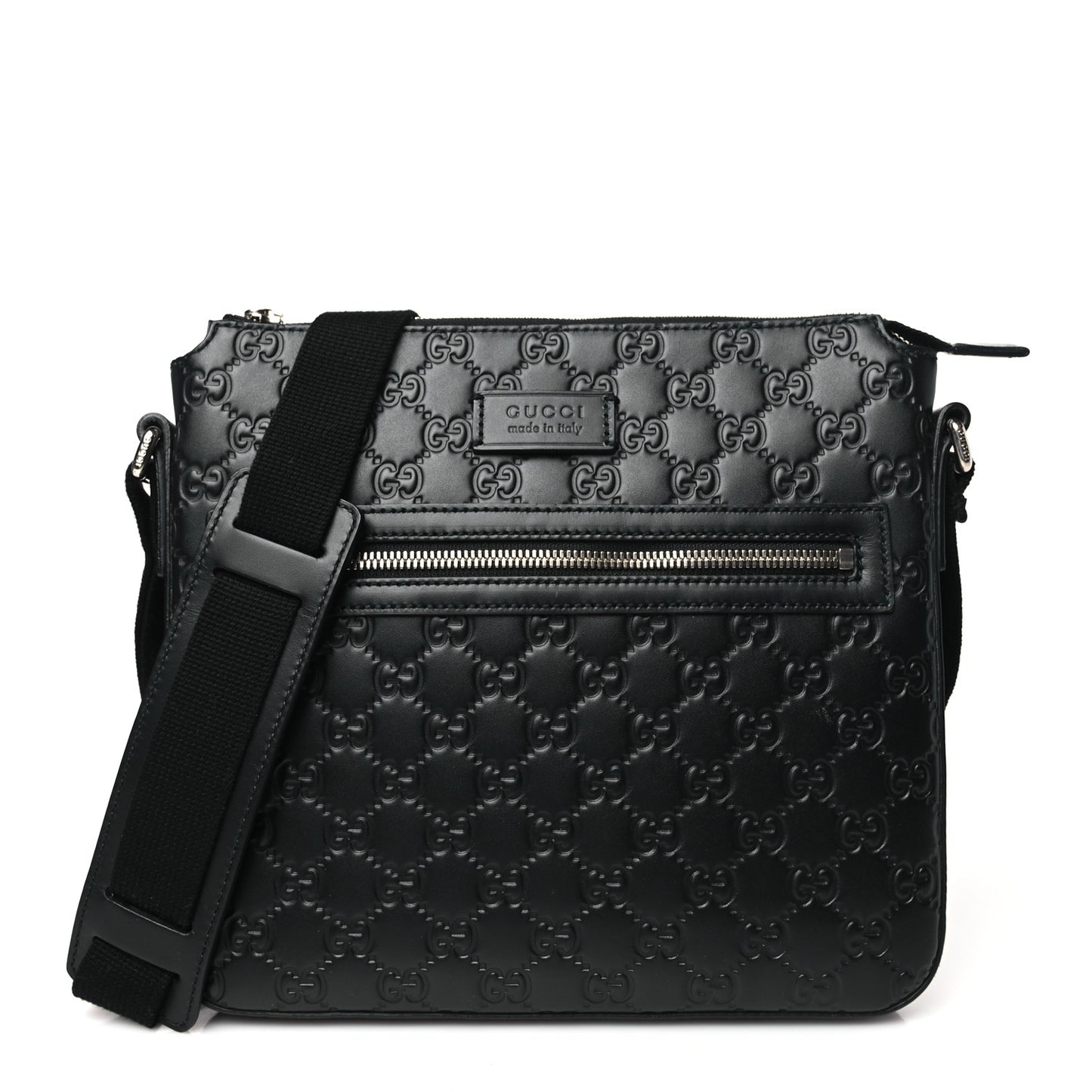 Guccissima Signature Small Messenger Bag Black