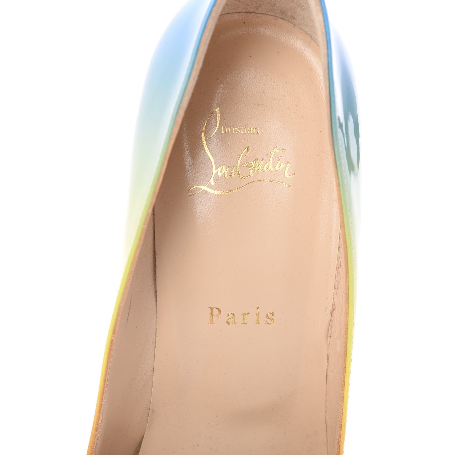 Christian Louboutin Patent Sunrise Pigalle Follies 100 Pumps 41 Multicolor 6 of 9