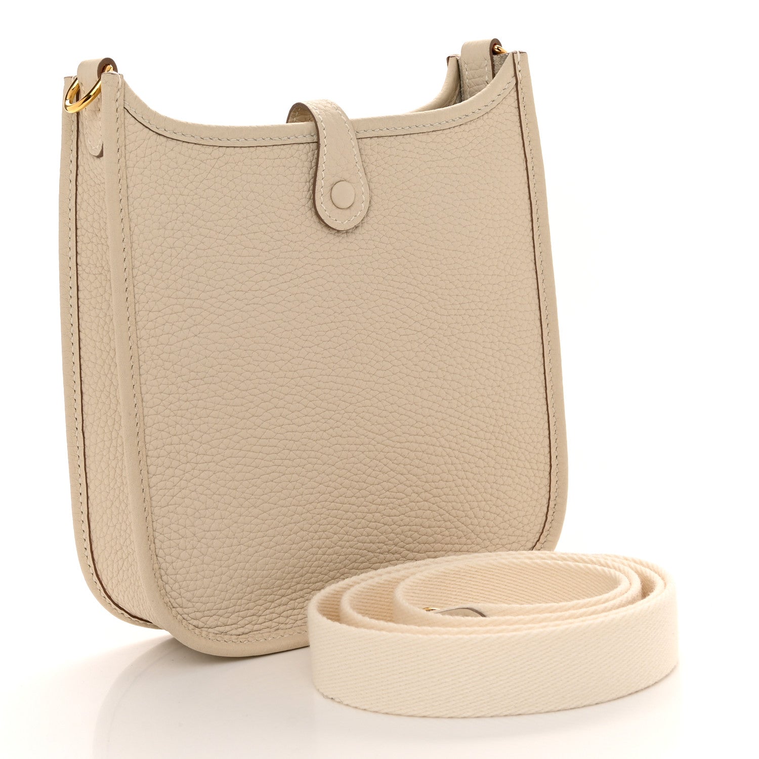 Hermes Taurillon Clemence Evelyne TPM Craie 3 of 10