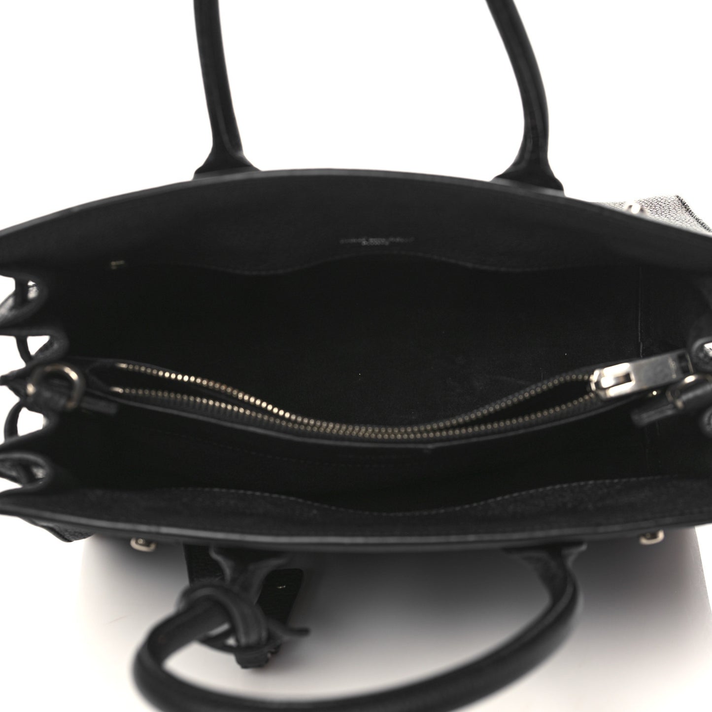 Grained Calfskin Baby Sac De Jour Souple Black