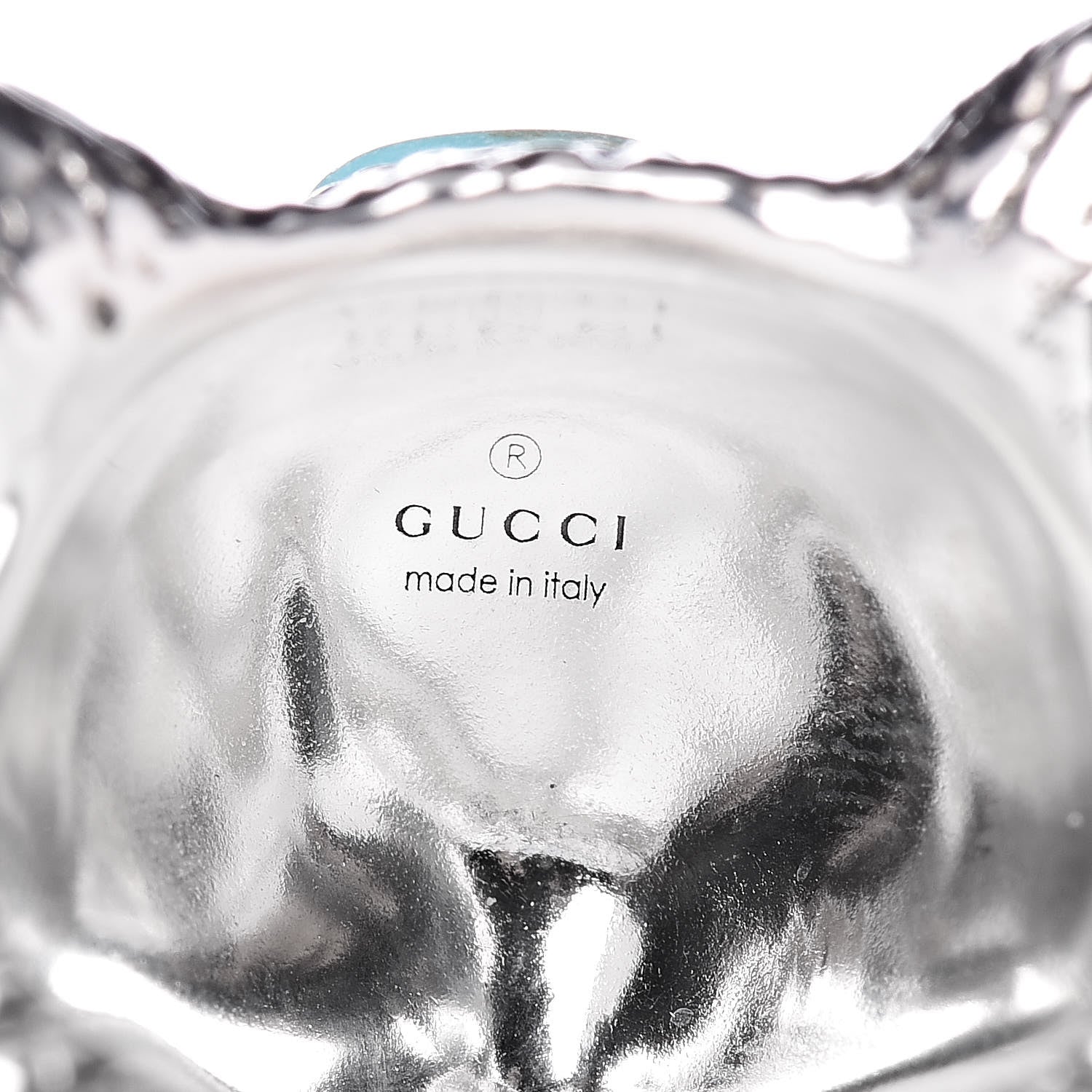 Gucci Sterling Silver Resin Anger Forest Wolf Head Ring 54 6.75 10 of 11