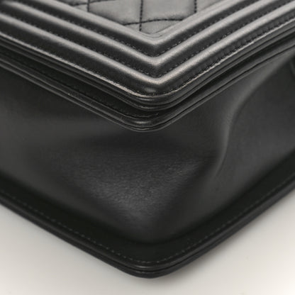 Chanel Lambskin Quilted Medium Boy Flap Black 9 of 9