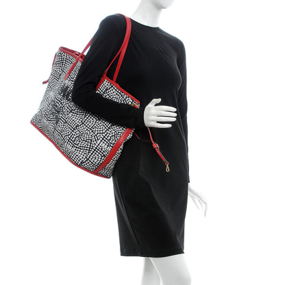 MCM Visetos Large Liz Reversible Shopper Tote Ruby Red 2 of 16