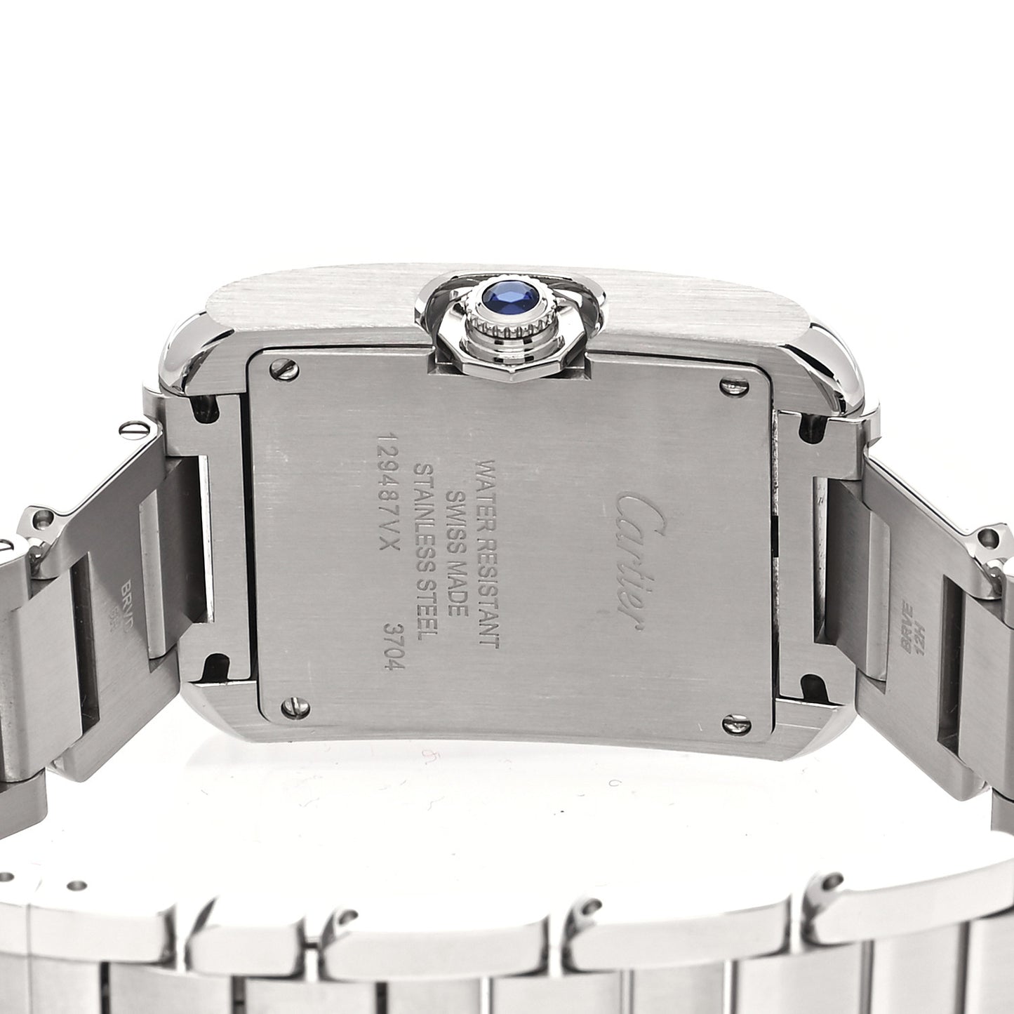 Stainless Steel Diamond 26mm Tank Anglaise Quartz Watch