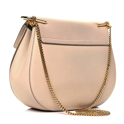 Chloe Grained Lambskin Drew Shoulder Bag Cement Pink 2 of 7