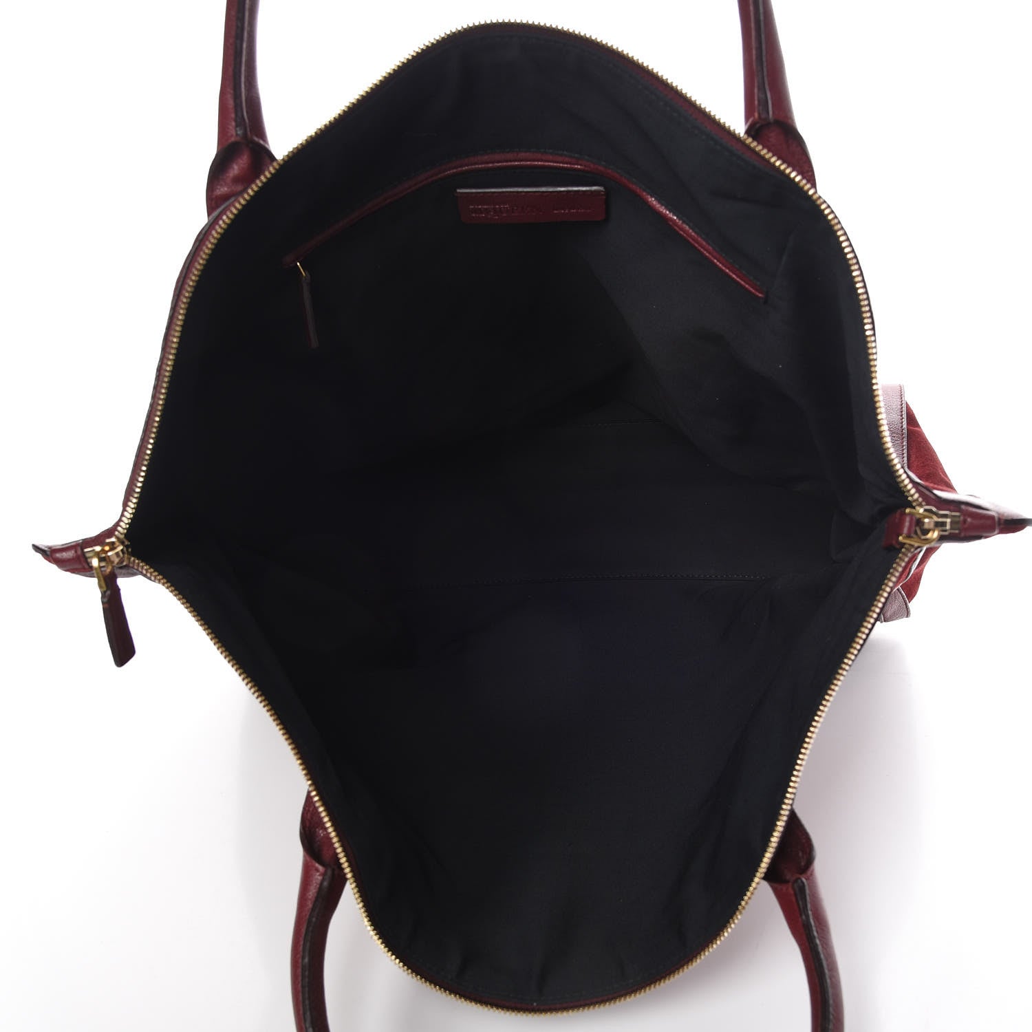 Alexander McQueen Suede Large De Manta Tote Oxblood 7 of 11