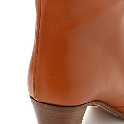 Gucci X ADIDAS Calfskin Elizabeth Knee Boots 39 Royal Cognac Great White 9 of 12