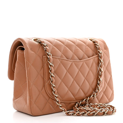 Chanel Lambskin Quilted Small Double Flap Brown 3 of 12