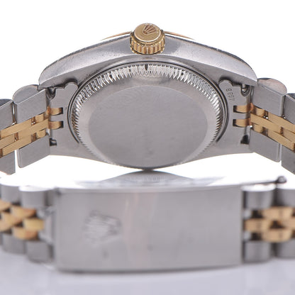 Rolex Stainless Steel 18K Yellow Gold 26mm Oyster Perpetual Datejust Watch White Roman 79173 5 of 8