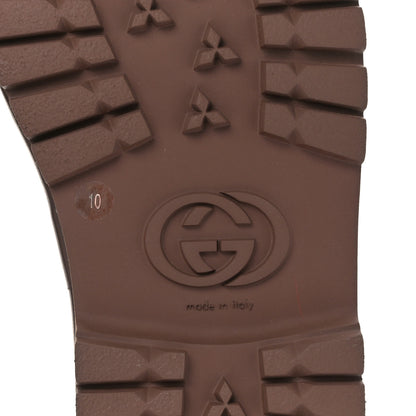 Gucci GG Supreme Monogram Miro Soft Calfskin Men's Horsebit Slippers 10 Beige Ebony New Acero 7 of 9