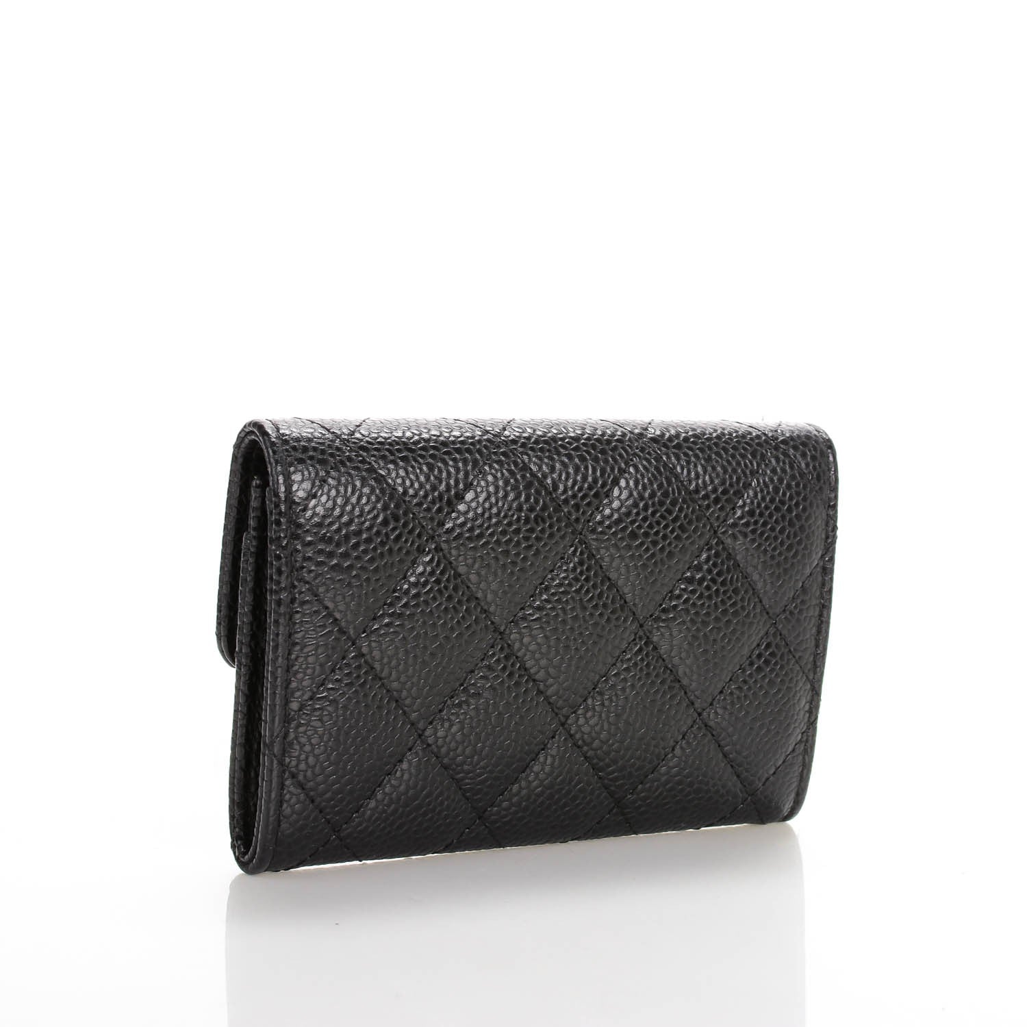 Chanel Caviar Quilted Flap Card Holder Black 3 of 8