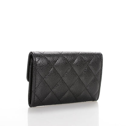 Chanel Caviar Quilted Flap Card Holder Black 3 of 8