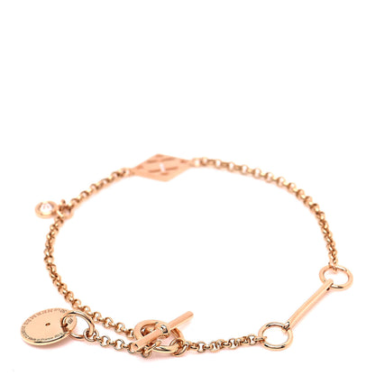Hermes 18K Rose Gold Diamond Gambade Bracelet SH 3 of 6