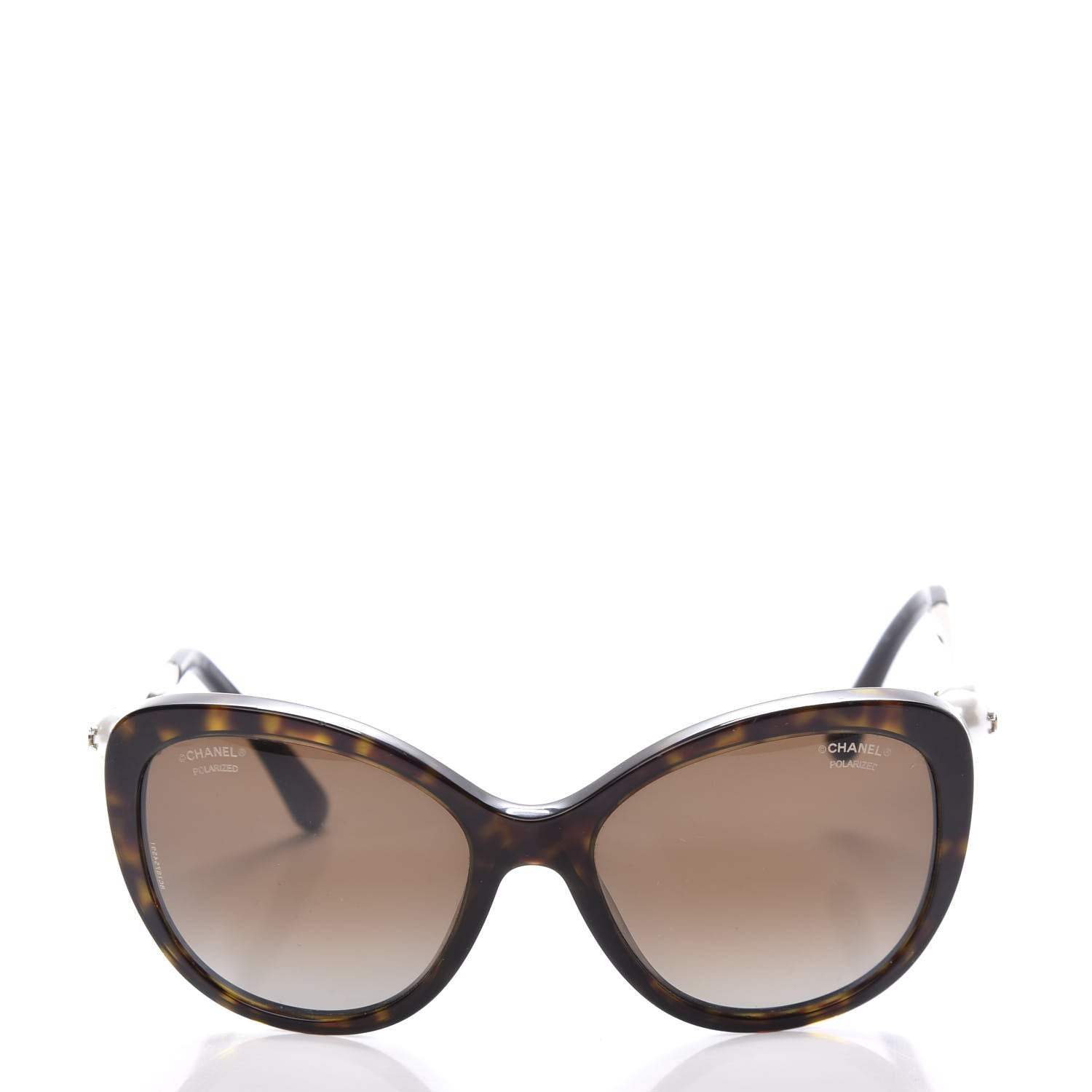 Chanel Cat Eye Pearl Sunglasses 5340-H Tortoise 2 of 8