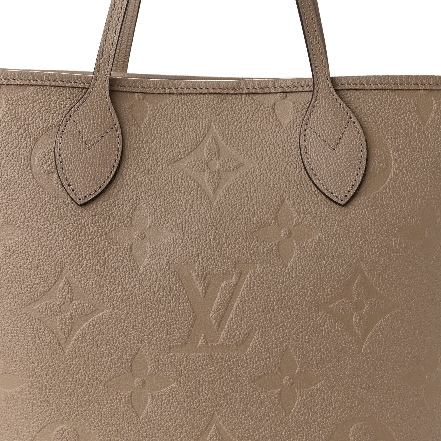 Louis Vuitton Empreinte Monogram Giant Neverfull MM Tourterelle 8 of 10