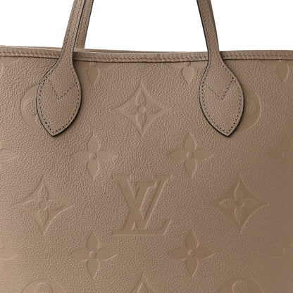 Louis Vuitton Empreinte Monogram Giant Neverfull MM Tourterelle 8 of 10