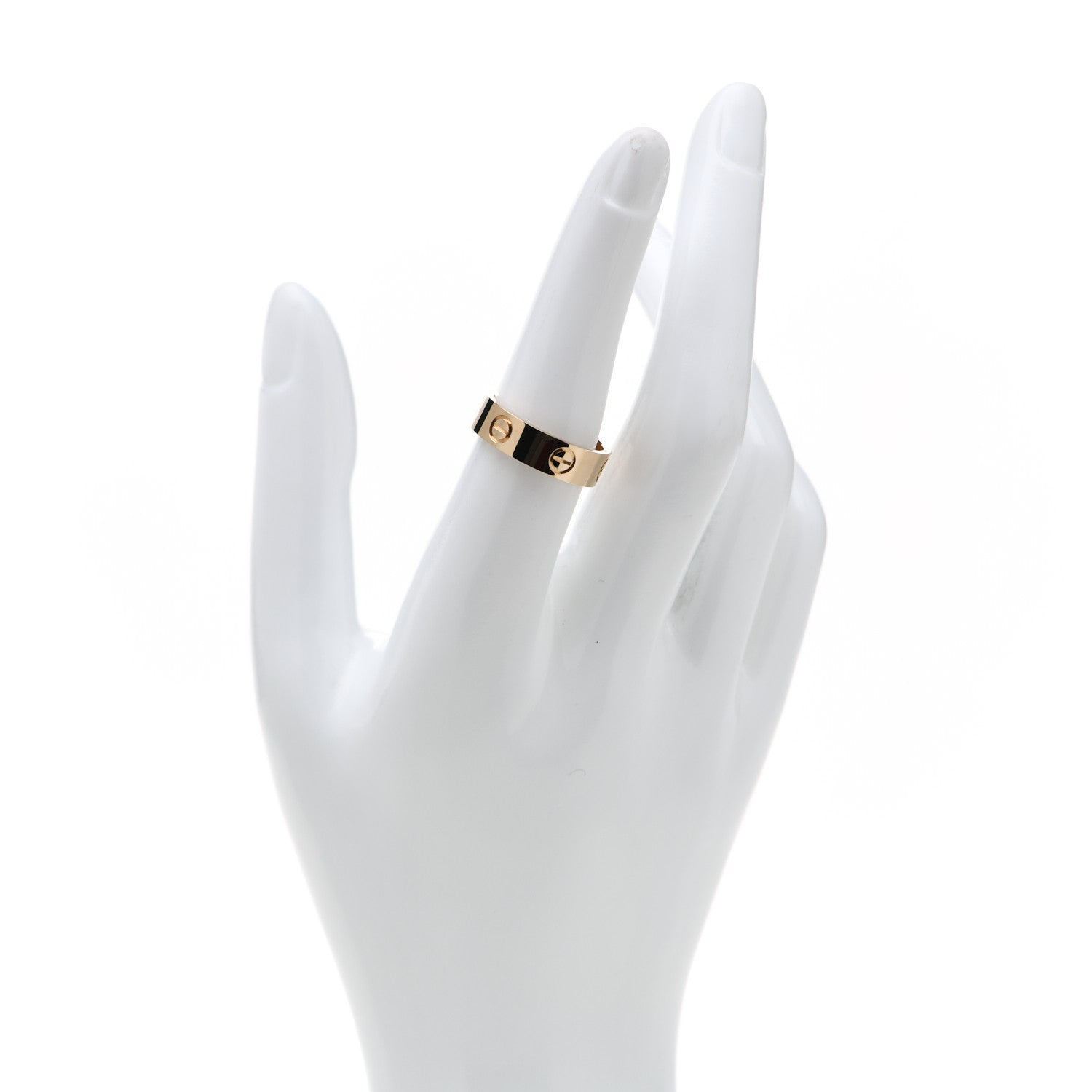 Cartier 18K Yellow Gold 5.5mm LOVE Ring 55 7.25 2 of 5