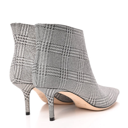 Jimmy Choo Prince Of Stars Fabric Marinda 65 Ankle Booties 37 Silver 4 of 12