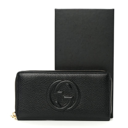 Gucci Calfskin Soho Zip Around Wallet Black 8 of 8