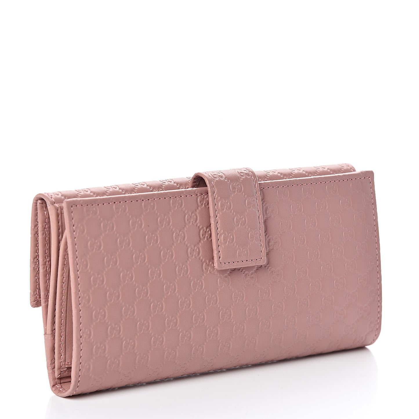 Microguccissima Continental Flap Wallet Soft Pink