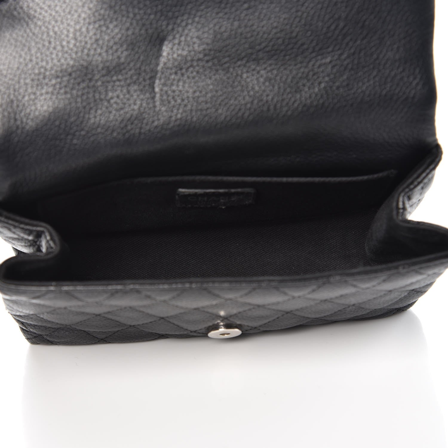 Chanel Grained Calfskin Quilted 2.55 Reissue Flap Belt Bag Clutch Black 5 of 7