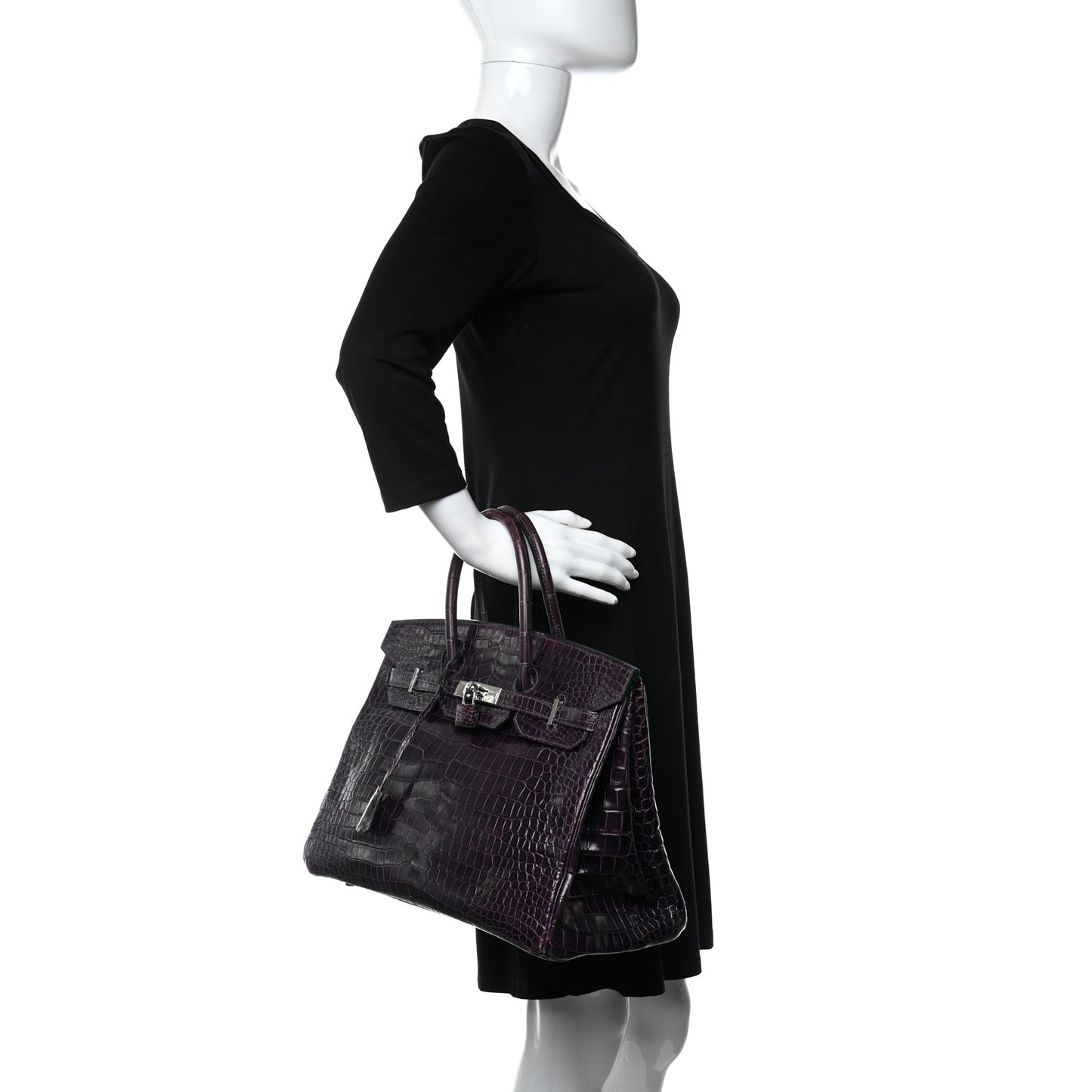 Shiny Porosus Crocodile Birkin 35 Cassis