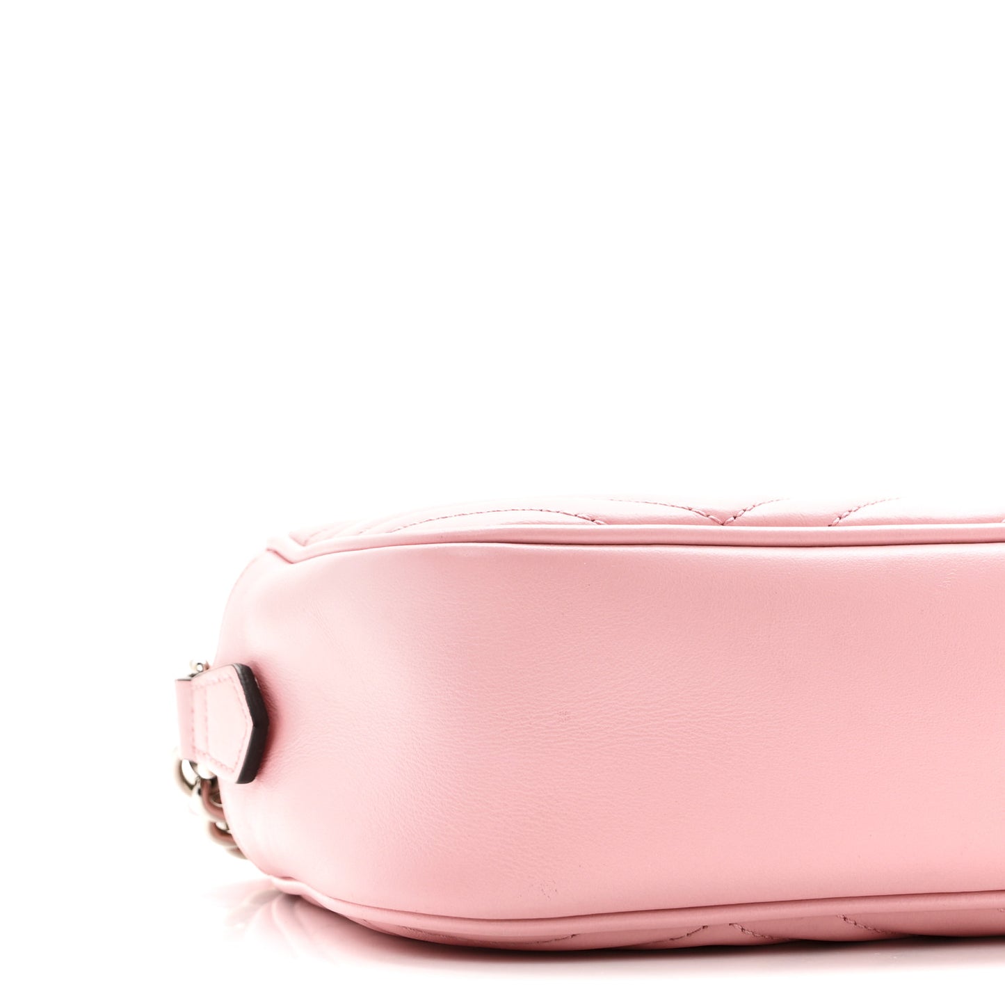 Calfskin Matelasse Small GG Marmont Chain Shoulder Bag Wild Rose