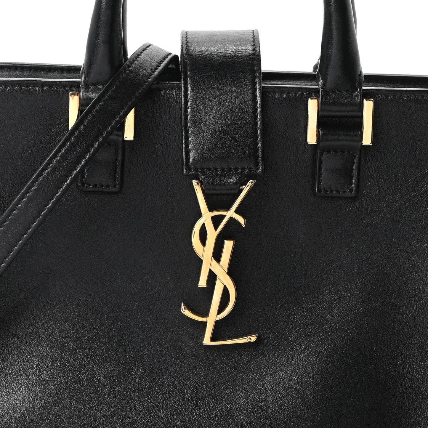 Calfskin Monogram Baby Cabas Black