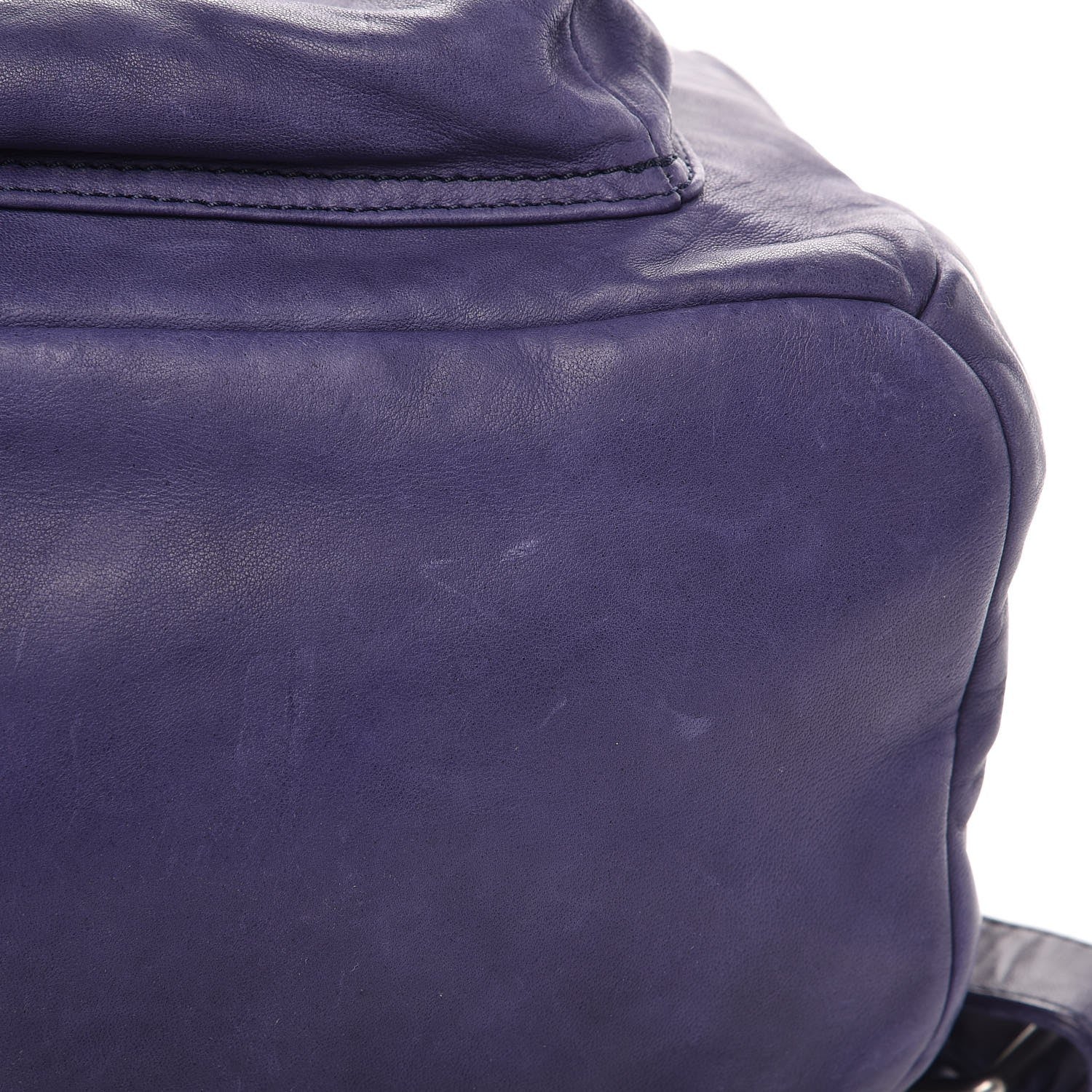 MCM Lambskin Medium Tumbler Backpack Purple 8 of 12