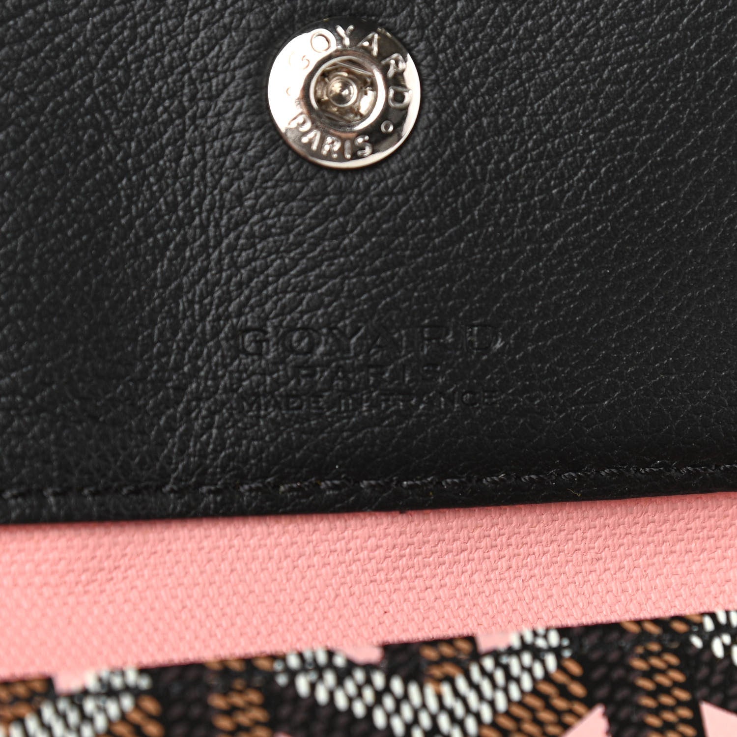Goyard Goyardine Saint Louis Claire Voie GM Black Pink 6 of 10