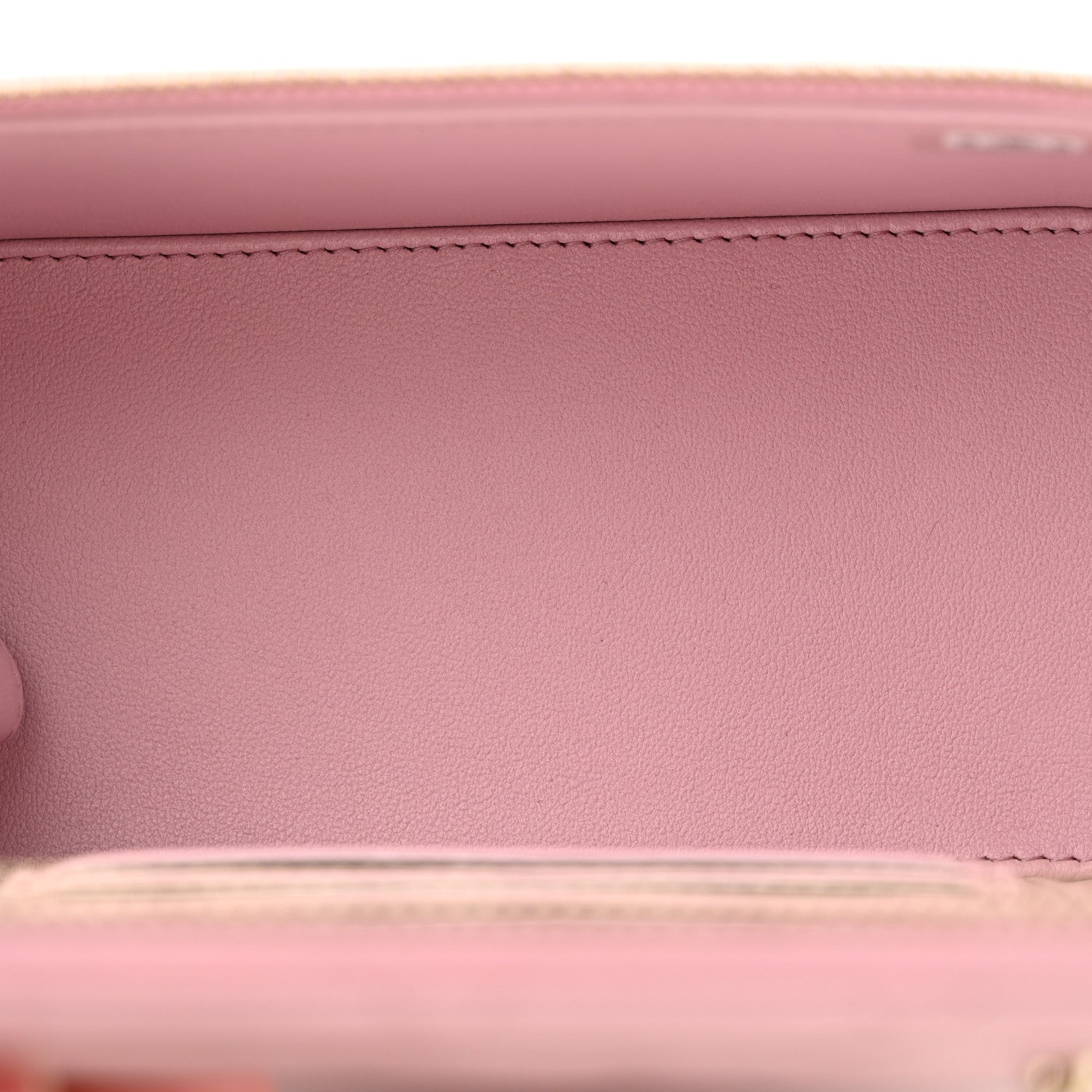 Chanel Lambskin Quilted Small Top Handle Vanity Case With Chain Pink 5 of 12