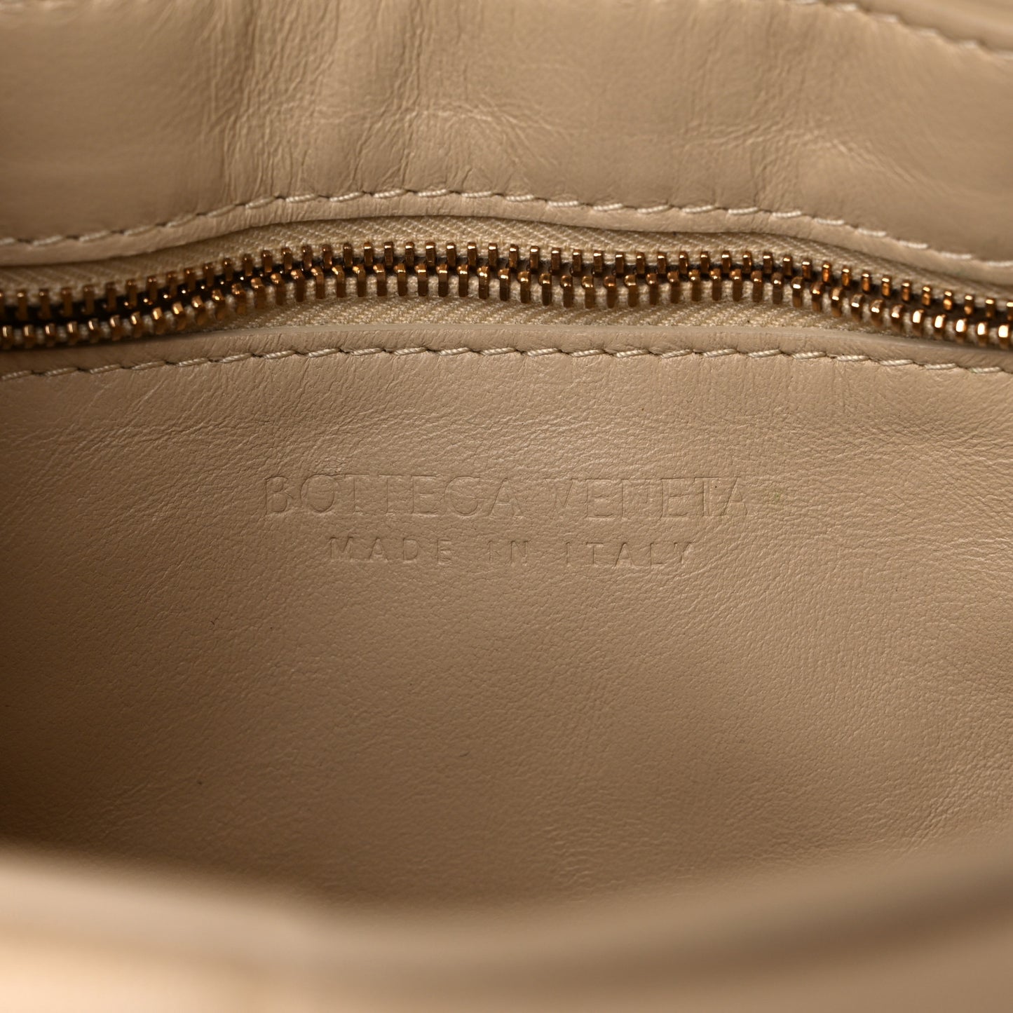 Nappa Maxi Intreccio Padded Cassette Crossbody Bag Porridge