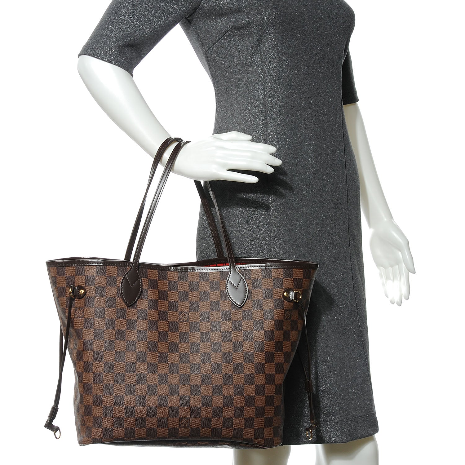 Louis Vuitton Damier Ebene Neverfull MM 2 of 8