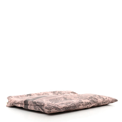 Christian Dior Embroidered Toile De Jouy Diortravel Zipped Pouch Rose Multicolor 4 of 5