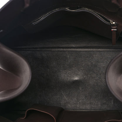The Row Polished Saddle Calfskin Soft Margaux 17 Dark Brown 5 of 10