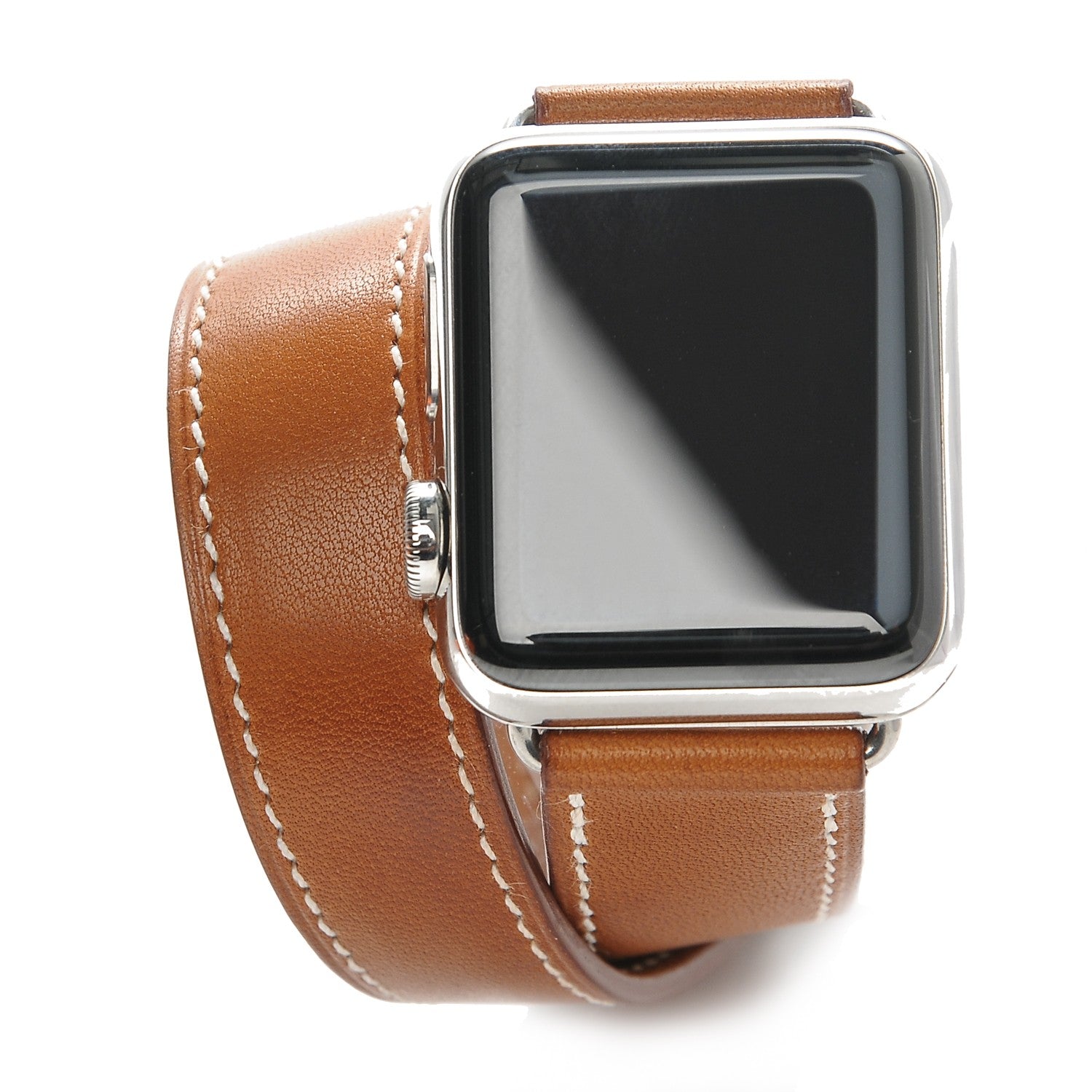 Hermes Barenia 38mm Apple Watch Double Tour Fauve 1 of 9