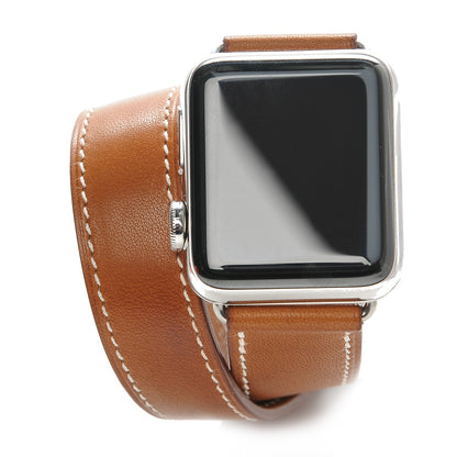 Hermes Barenia 38mm Apple Watch Double Tour Fauve 1 of 9